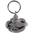 Live To Ride Motorcycle Metal Key Chain with Enameled Details